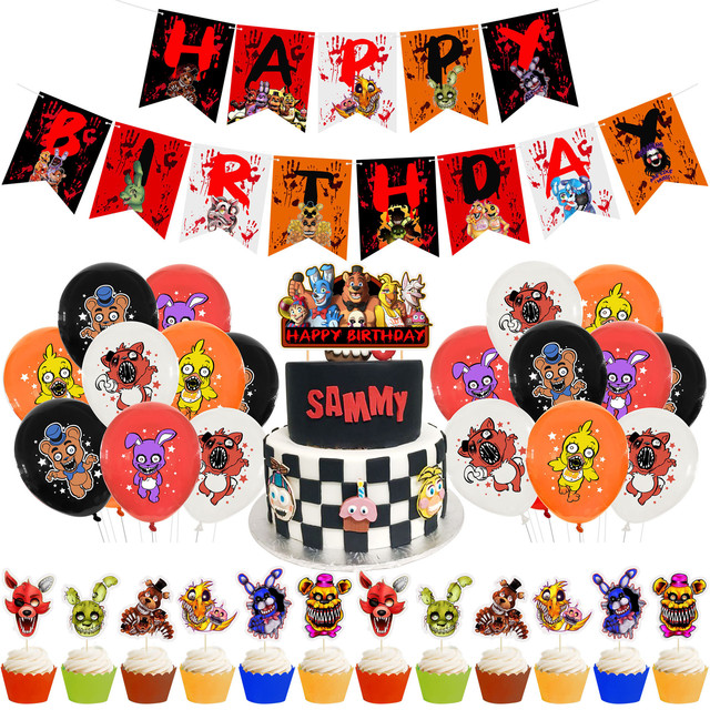 Five Nights At Freddy's Party Supplies Cartoon Game Freddy Bear